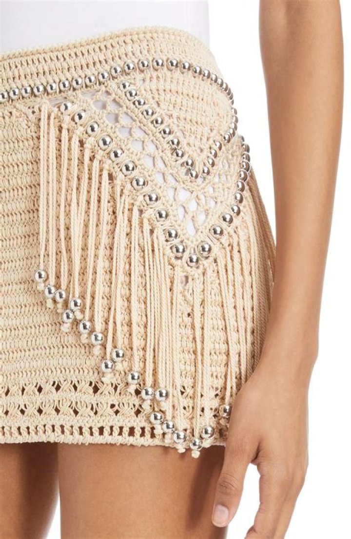 Ciara Rocks Gold Pearl Bra & Fringe Mini Skirt For Sexy 36th Birthday Celebration — Photos