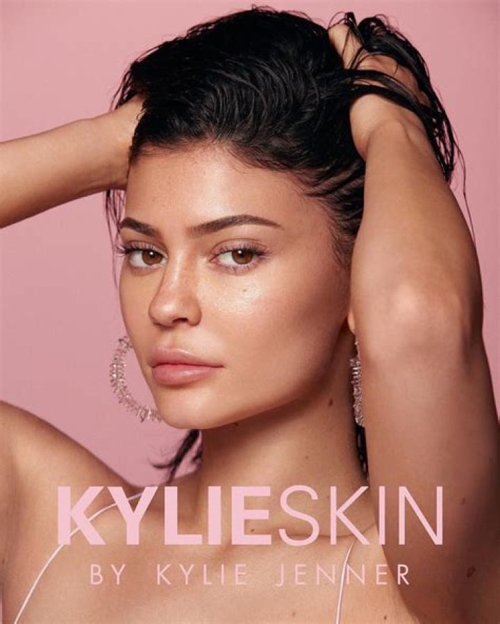 Kylie Jenner Glows In Wrap-Style Bikini While Promoting New Kylie Skin Products