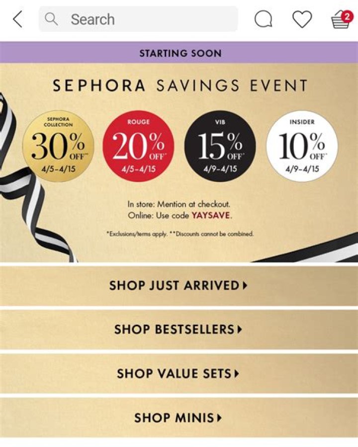 Sephora’s Spring Savings Event – Hollywood Life